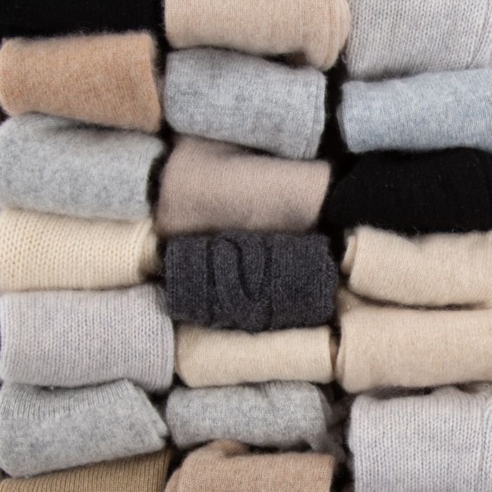 Neutrals cashmere fingerless gloves